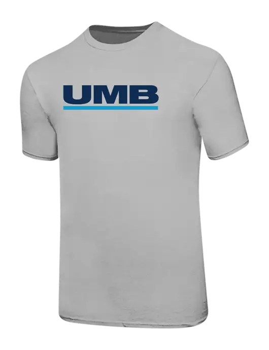 Ring Spun Silver 4.5 oz T-Shirt w/UMB Logo