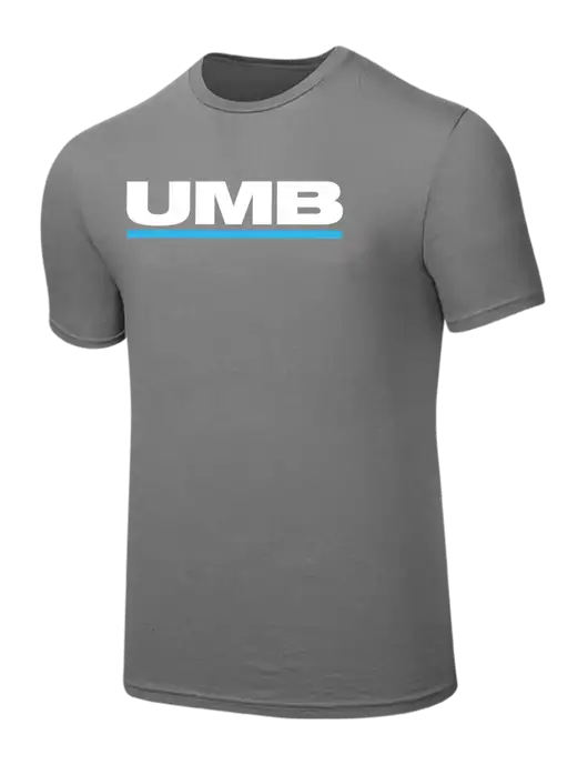 Seriously Soft Medium Grey T-Shirt w/UMB Logo