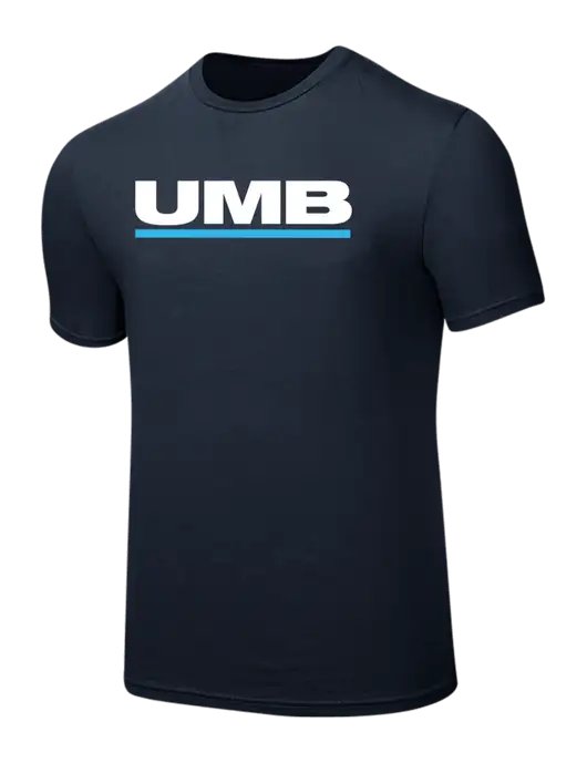 Seriously Soft Navy T-Shirt w/UMB Logo