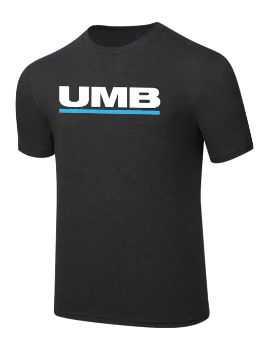Simply Soft Black Frost 4.5oz  Poly/Combed Ring Spun Cotton T-Shirt w/UMB Logo