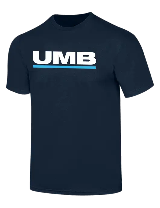 Simply Soft Navy 4.5oz  Poly/Combed Ring Spun Cotton T-Shirt w/UMB Logo
