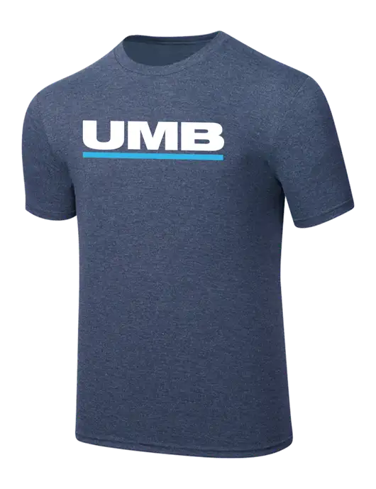 Simply Soft Navy Frost 4.5oz  Poly/Combed Ring Spun Cotton T-Shirt w/UMB Logo