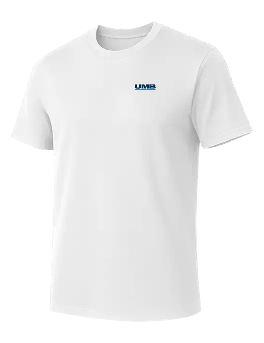Allmade Bright White Organic Cotton Tee w/UMB Logo