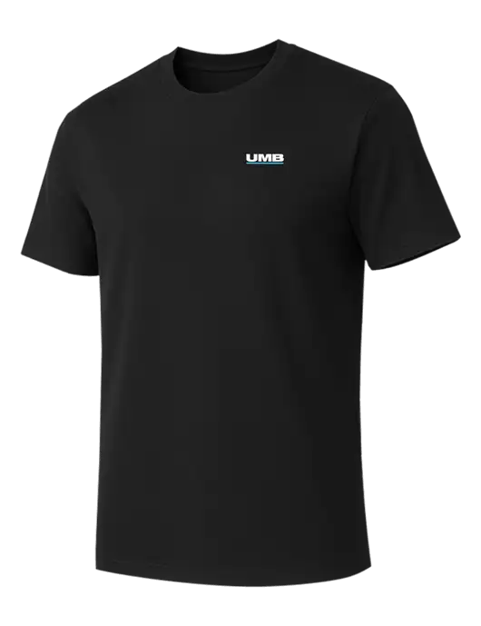 Allmade Deep Black Organic Cotton Tee w/UMB Logo