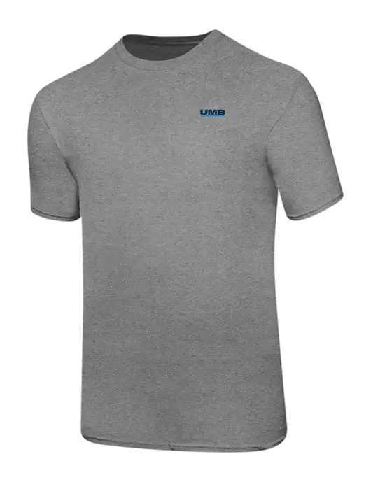 Ring Spun Light Heather Grey 4.5 oz T-Shirt w/UMB Logo