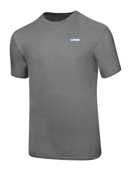 Ring Spun Medium Grey 4.5 oz T-Shirt w/UMB Logo