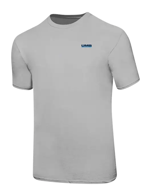 Ring Spun Silver 4.5 oz T-Shirt w/UMB Logo
