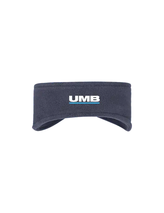 Navy Stretch Fleece Headband w/UMB Logo