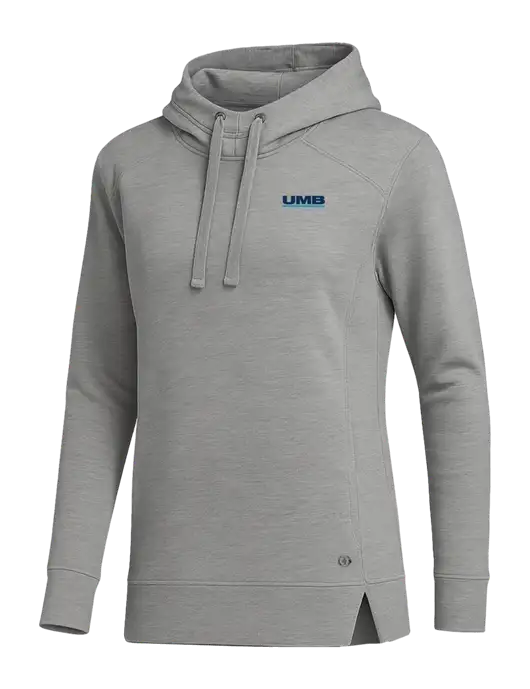 OGIO Heather Grey Womens Luuma Pullover Fleece Hoodie w/UMB Logo
