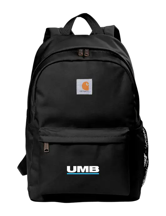 Carhartt Black Canvas Backpack w/UMB Logo