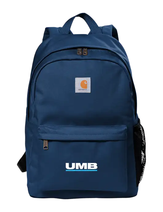 Carhartt Navy Canvas Backpack w/UMB Logo