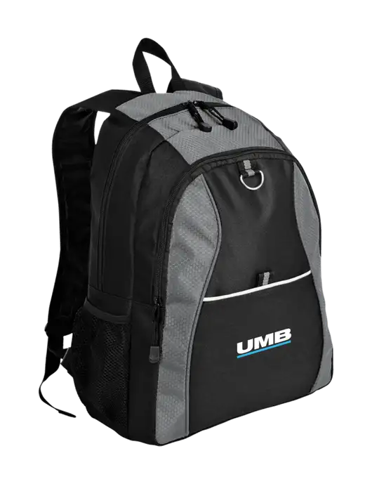 Honeycomb Grey/Black Backpack w/UMB Logo