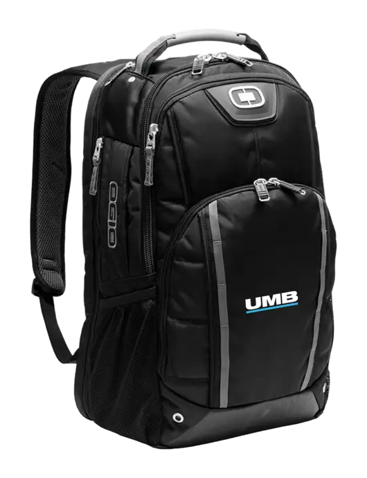 OGIO Black Bolt Pack w/UMB Logo