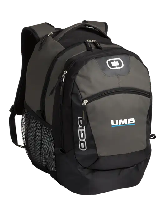 OGIO Grey Rogue Pack
 w/UMB Logo