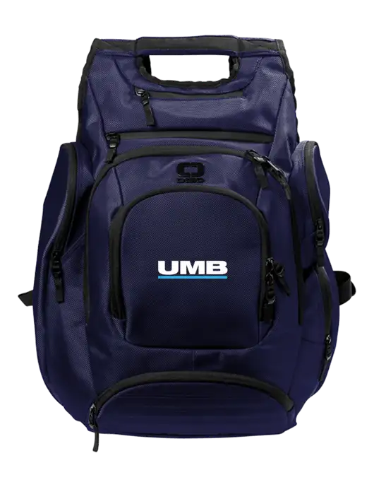 OGIO Navy Metro Ballistic Laptop Backpack w/UMB Logo