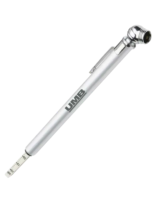 Quick View Silver Tire Gauge w/UMB Logo