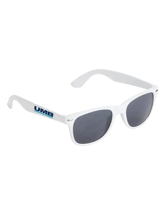 Daytona White Sunglasses w/UMB Logo