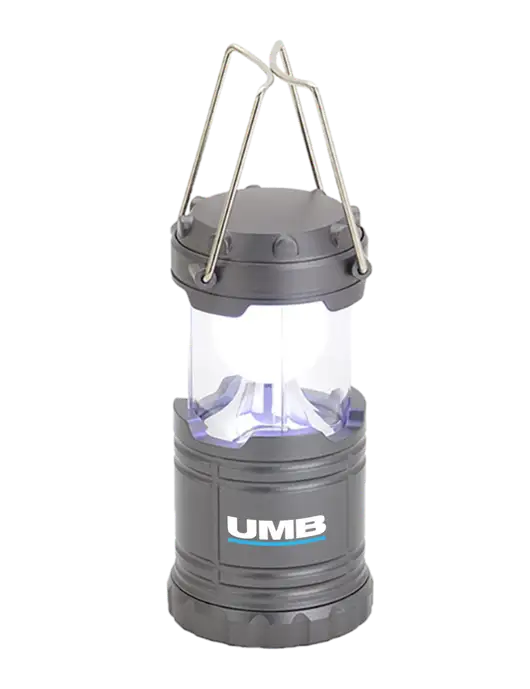 Gunmetal Mini Retro Lantern w/UMB Logo