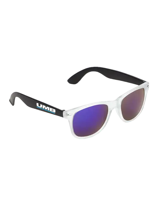 Key West Black Mirrored Sunglasses w/UMB Logo