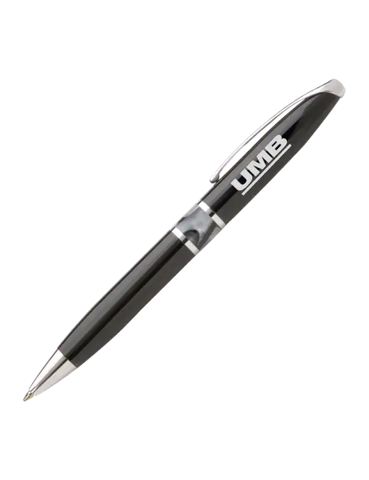 Illusion Black Pen - Black Ink w/UMB Logo