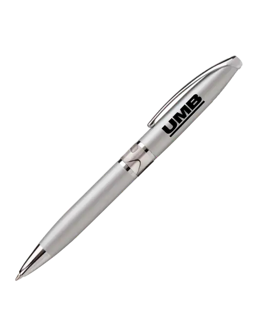 Illusion Silver Pen - Black Ink w/UMB Logo